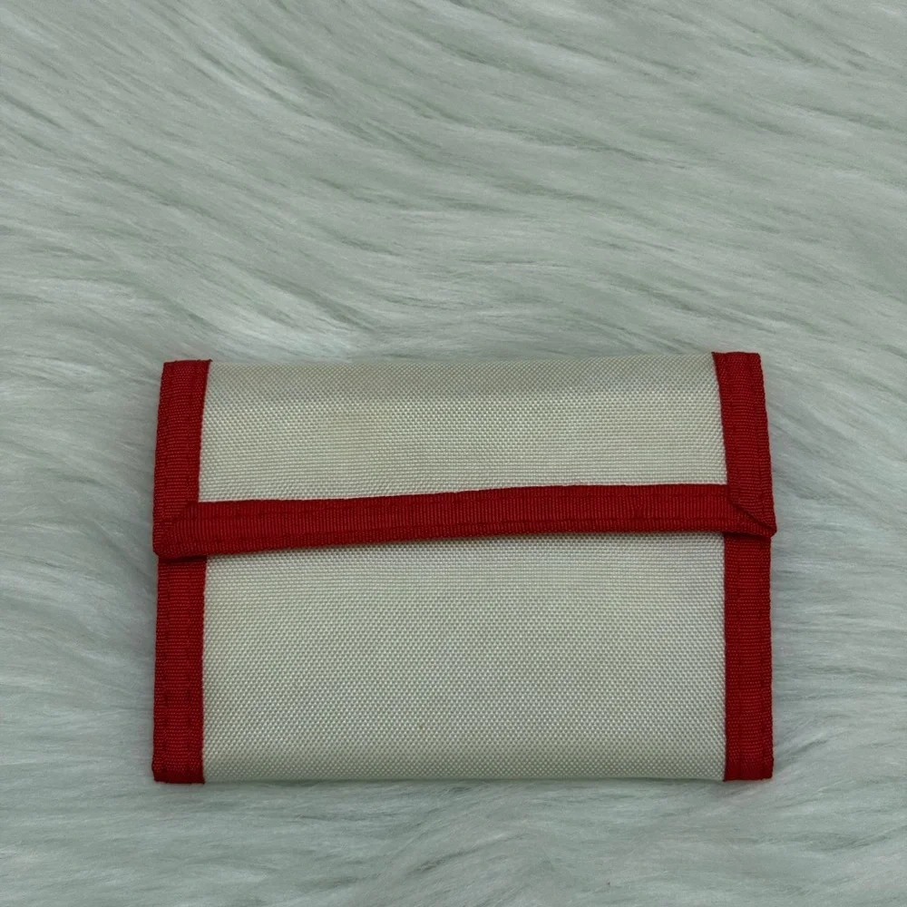 U.S. OLYMPIC COMMITTEE - RED WHITE BLUE NYLON USA TRIFOLD VELCRO WALLET